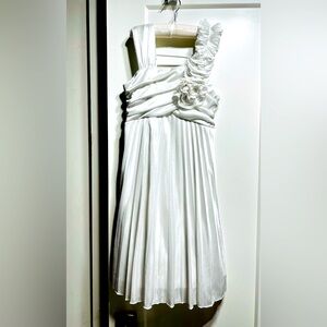 My Michelle EUC girls white satin party dress